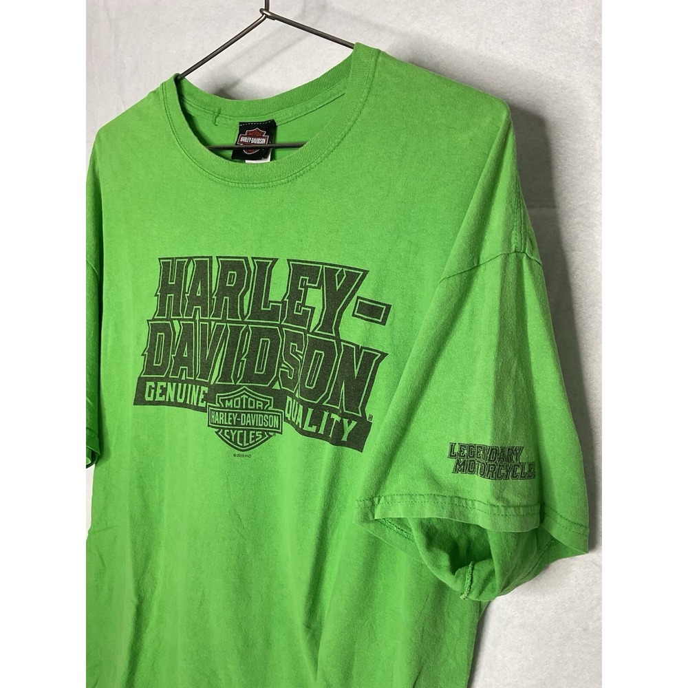 Harley-Davidson Adamec St. Augustine FL Genuine Quality T-Shirt Men's XL Green